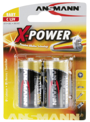 1x2 Ansmann Alkaline Baby C XPower