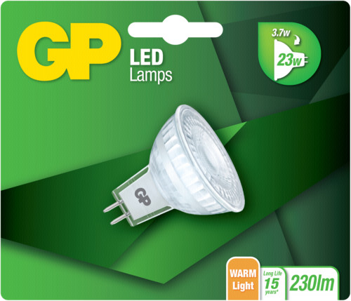 GP Batteries GP Lighting LED GU5.3 MR16 Refl 3,7W 23W 230 lm GP 080329