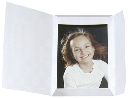 1x100 Daiber Portraitmappen SprintLine 13x18 weiß