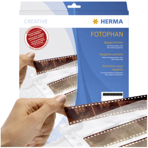 Herma Neg.hüllen KB 4erStreif PP klar 100 Blatt 7768