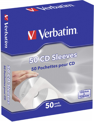 Verbatim CD DVD Papierhülle Papersleeve 50 Pack