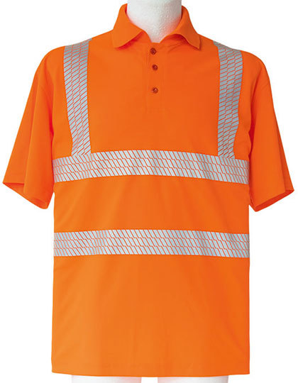 Korntex Hi-Viz Broken Reflective Polo Shirt EN ISO 20471