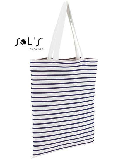 SOLS Bags Striped Jersey Shopping Bag Luna
