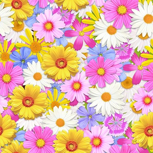 Papstar Servietten Daisies Mix 33x33cm 20 Stk.