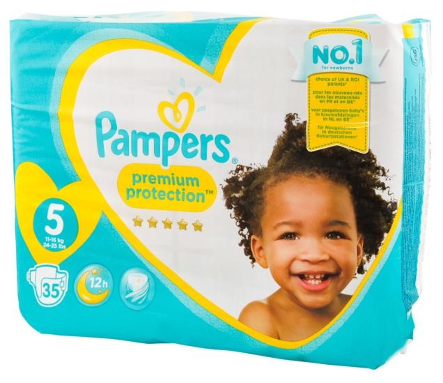 Pampers Windeln Premium Protection Größe 5 Junior 35Stk.