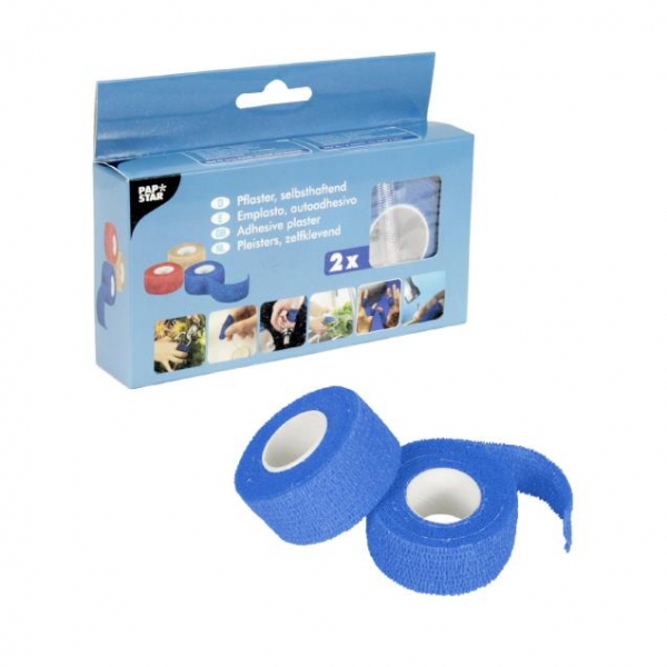 Papstar PFLASTER SELBSTHAFT.5MX2,5CM BLAU (1 Packung)