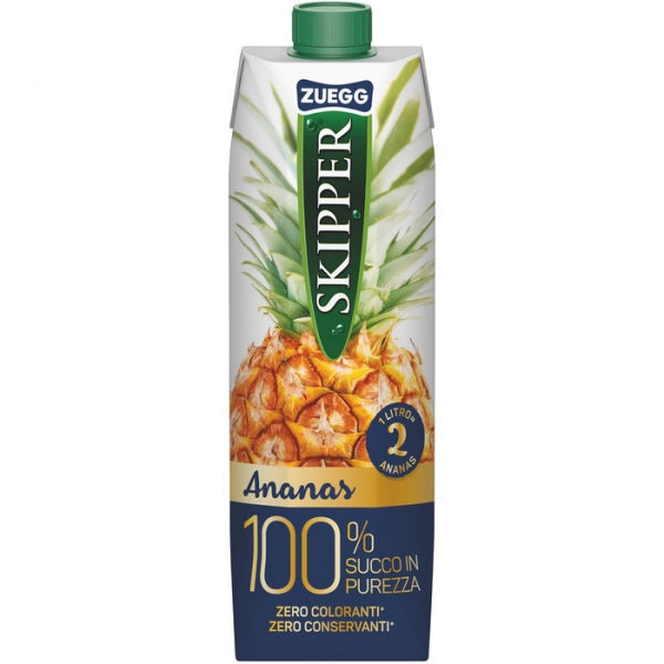 Image of 12 Pkg. Zuegg Ananas 100% Tetra 1l