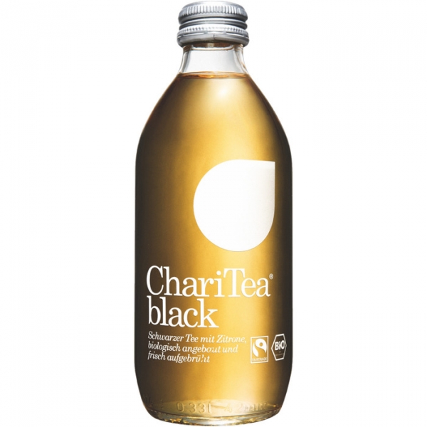 Image of 24 Fl. Charitea Bio Eistee EW 0,33l, Black