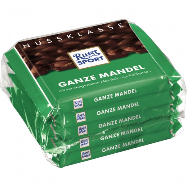 Image of 16 Pkg. Ritter Sport Nuss 5x100g, Ganze Mandel