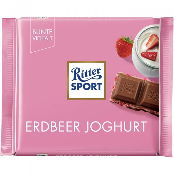 Image of 16 Pkg. Ritter Sport 5x100g, Erdbeer Joghurt