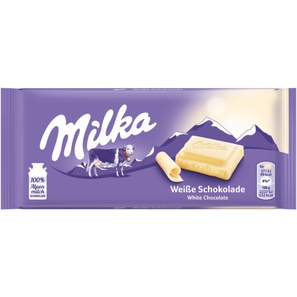 Image of 22 Stk. Milka Schoko 100g, weiss