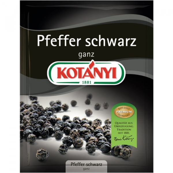 Image of 25 Pkg. Kotanyi Brief schwarz, Pfeffer ganz