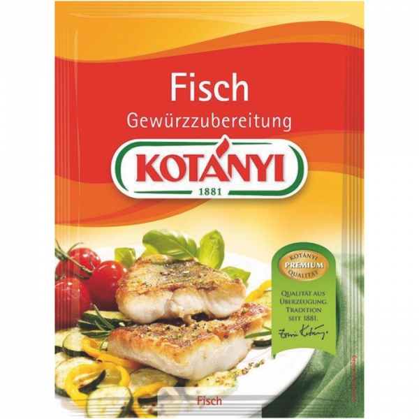 Image of 25 Pkg. Kotanyi Brief grau, Fisch