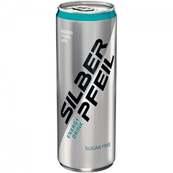 Image of 24 Stk. Silberpfeil Energy Drink 0,25l, Sugarfr.
