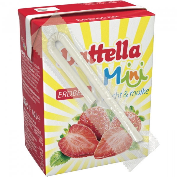 Image of 24 Pkg. Lattella Mini 200ml, Erdbeere
