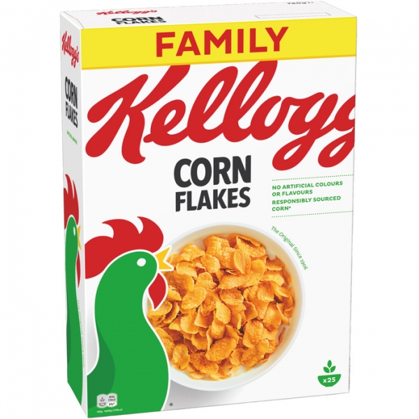 Image of 6 Pkg. Kelloggs Corn Flakes 750g
