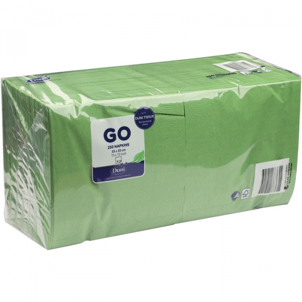 Image of 4 Pkg. Duni Zell.Serv.1/4 3lag33/250er, leaf gr