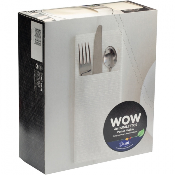Image of 4 Pkg. Duniletto Besteckt.40x48 46er, cream