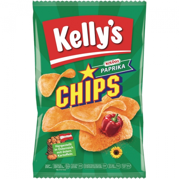 Image of 16 Pkg. Kelly Chips 150g, Paprika