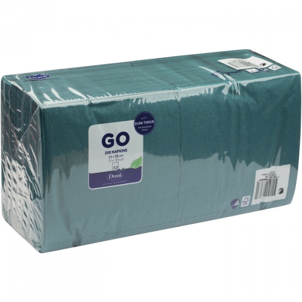 Image of 4 Pkg. Duni Zell.Serv.1/4 3lag33/250er, ocean t