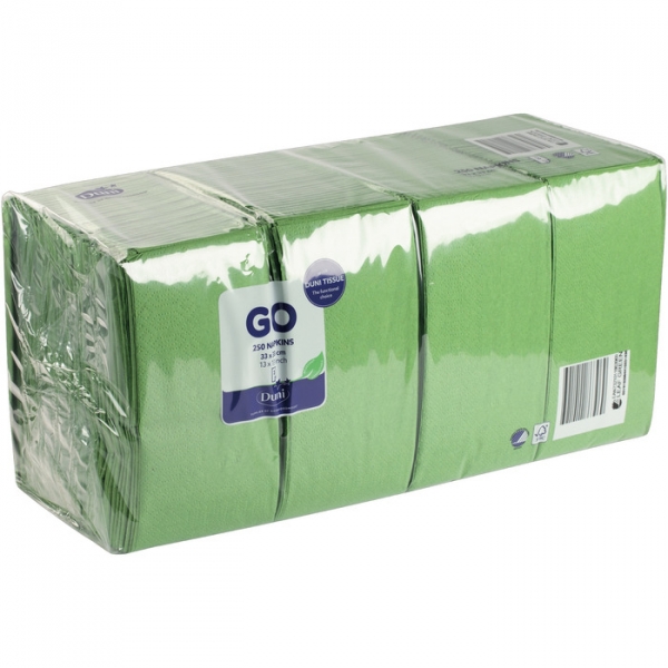 Image of 4 Pkg. Duni Zell.Serv.1/8 3lag33/250er, leaf gr