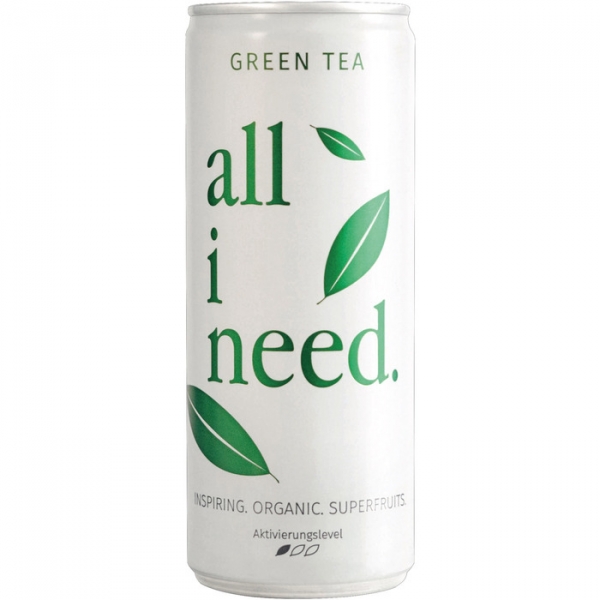 Image of 12 Stk. All i need Bio Green Tea Dose 0,25l