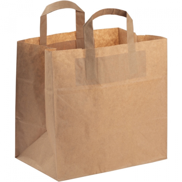 Image of 8 Pkg. Pap St Tragetasche Pap. br.25x26x17 50er