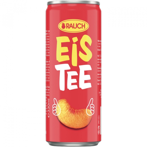 Image of 24 Stk. Rauch Eistee Dose 0,33l, Pfirsich