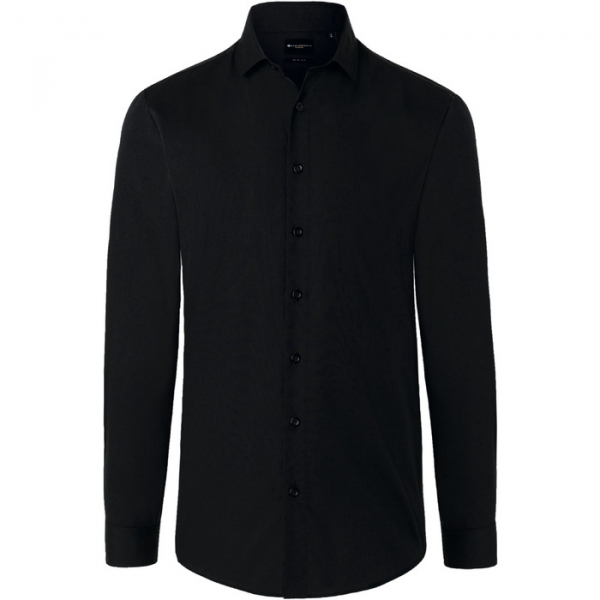 Image of Hemd Hr. Langarm Classic schw., 2XL