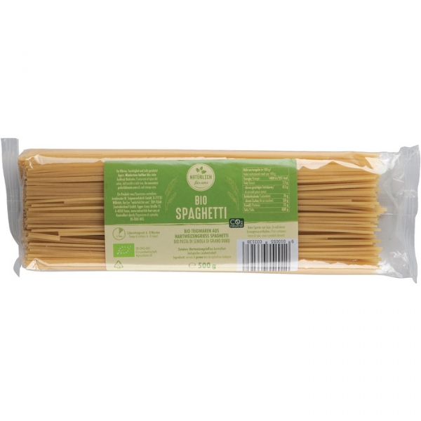 Image of 20 Pkg. NFU Bio Griessteigw.500g, Spaghetti