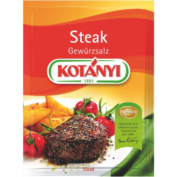 Image of 25 Pkg. Kotanyi Brief grau, Steak Gew. Salz