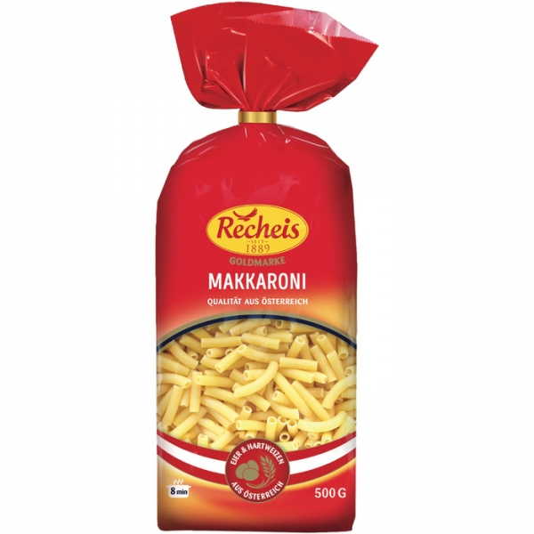 Image of 15 Pkg. Recheis Goldmarke 500g, Makkaroni kurz