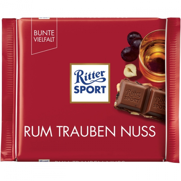 Image of 16 Pkg. Ritter Sport 5x100g, Rum Traube Nuss