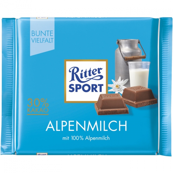 Image of 16 Pkg. Ritter Sport 5x100g, Alpenmilch