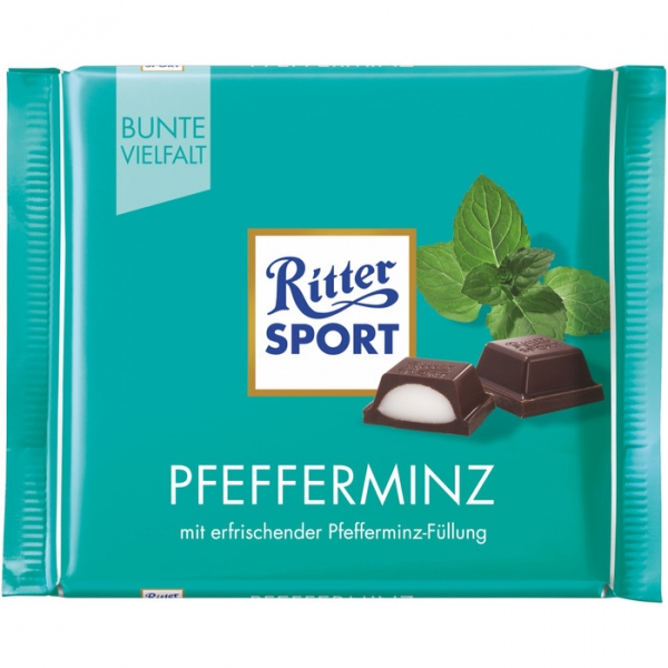 Image of 16 Pkg. Ritter Sport 5x100g, Pfefferminz