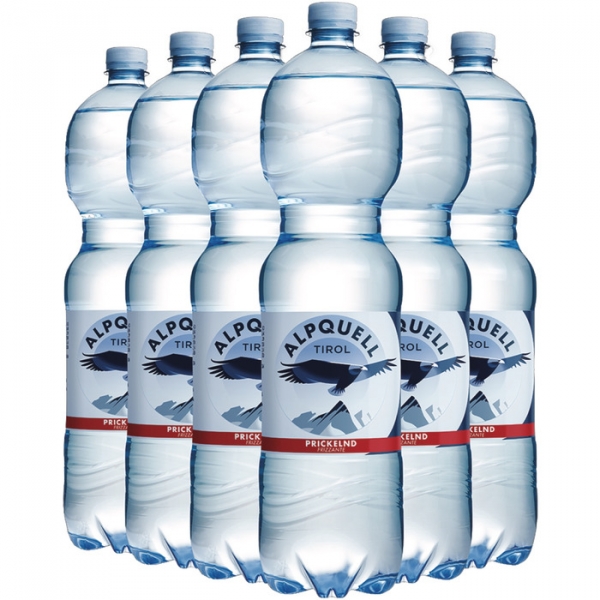 Image of 6 Fl. Alpquell PET 1,5l, Prickelnd