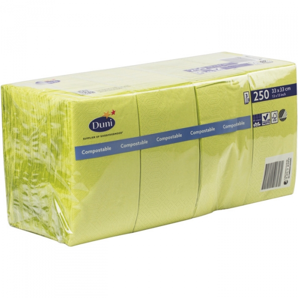Image of 4 Pkg. Duni Zell.Serv.1/8 3lag33/250er, Kiwi