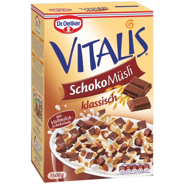 Image of 4 Pkg. Oetker Vitalis 1,5kg, Schoko