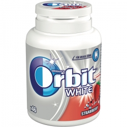   12 Pkg. Orbit White Bottle 46 Dragees,Strawberry 