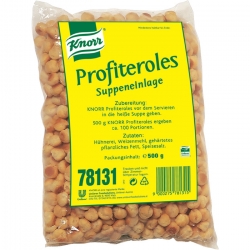   4 Pkg. Knorr Suppeneinlage Profiteroles 500g 