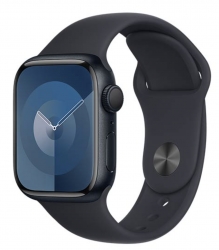  Apple  Watch 9 41 mm GPS, Mitternacht Sportarmband S/M 
