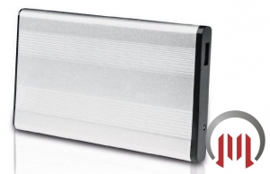  Red4Power  2,5 HDD Gehäuse Extern USB 2.0 - SATA silber 