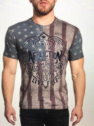  Affliction  American Liberty - White Oil Stain 