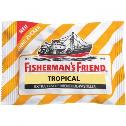   24 Pkg. Fishermans Friend ZF 25g, Tropical 