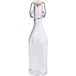   Einkochflasche 250ml 10kant mit Bgelver 