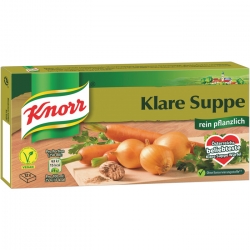   30 Pkg. Knorr Suppe klar rein pflanzlich Wrfel 