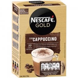   6 Pkg. Nescafe Gold 10 Btl., Cappuccino Gesüsst 