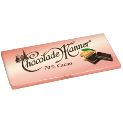   15 Stk. Manner Chocolade Cacao 70% 150g 