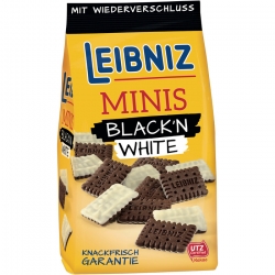   12 Pkg. Leibniz Minis 125g, Black n White 