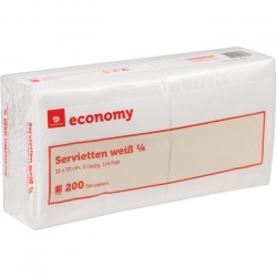   10 Pkg. Economy Serv. 2lag 1/4 weiss 33/200er 